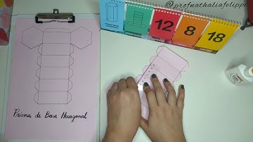 Como montar um PRISMA DE BASE HEXAGONAL