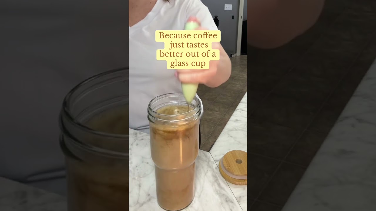 These are by far the best glass cups way more durable and 24 oz! More coffee and cost less!