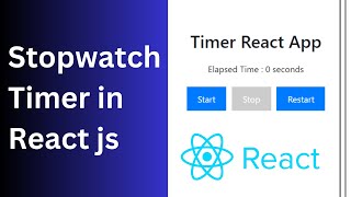 Simple way to create a stopwatch in react js | Start, Stop, Restart onClick button Profile