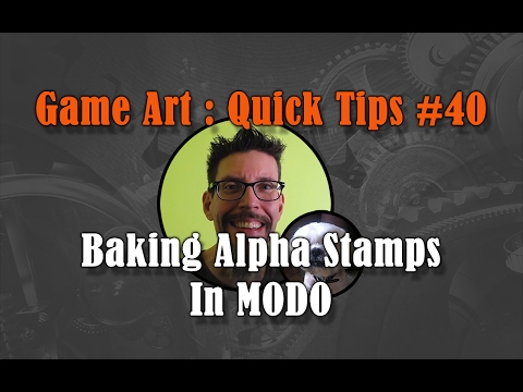 Quick Tip #40 : Baking Alpha Stamps In MODO