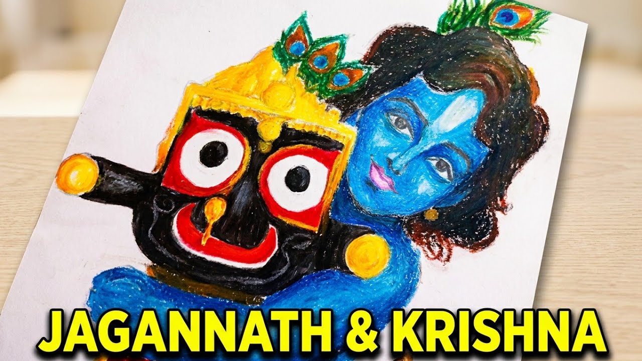 How to colour Lord Jagannath and Krishna🙏🚩 | Step by Step.