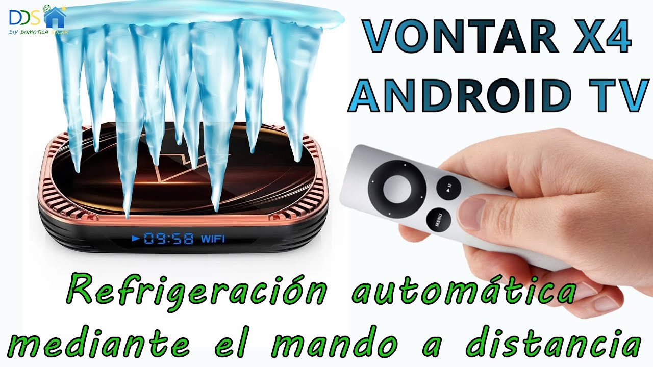 Refrigerar el VONTAR X4 Android TV con un ventilador usb y que se apague  con el mando a distancia 
