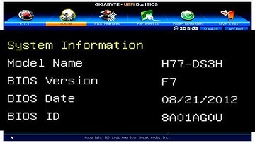 Gigabyte GA H77 DS3H F7 BIOS settings rd #434