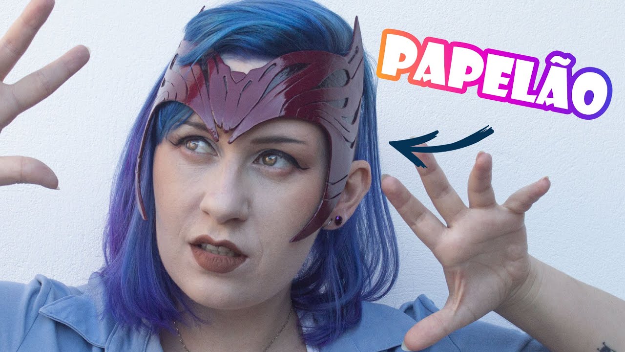 COMO FAZER a NOVA TIARA DA FEITICEIRA ESCARLATE - de PAPELÃO (WandaVision Cosplay)