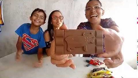 Provando doces com meus filhos🍬🍫