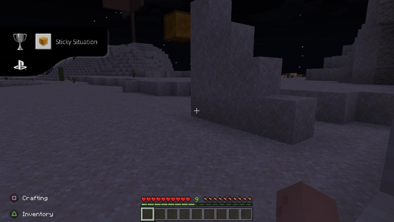 Minecraft slide down A honey block trophy