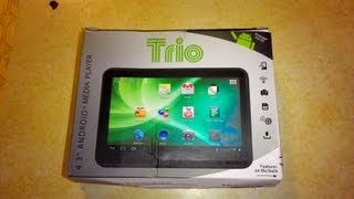 Mini Anroid Tablet 4. 3 inches Trio Review Unboxing