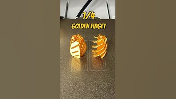 4 Breathtaking Fully Golden 3D Printed Fidgets!￼ #3dprinting #fidget