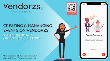 Vendorzs - 5 Minute Quickstart For Event Creators