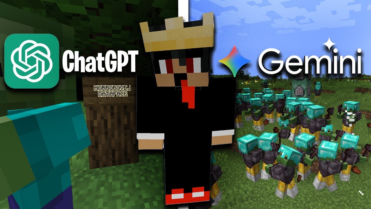 Nechal jsem ChatGPT a Gemini vytvořit Minecraft datapack…