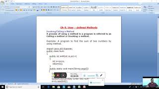 Class-10. Computer Applications. Ch-5. User-defined Methods. Part-3. Date-14/10/2020.