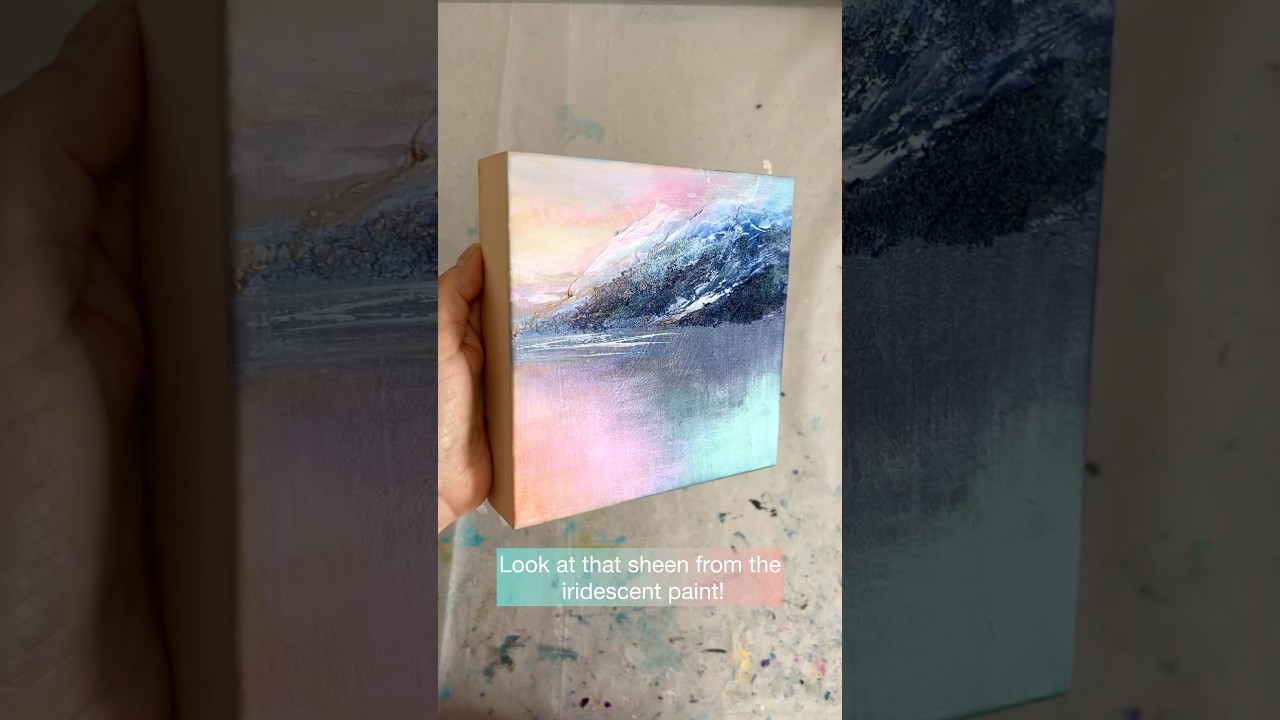 Adding some iridescent paint. Love the shimmer! 