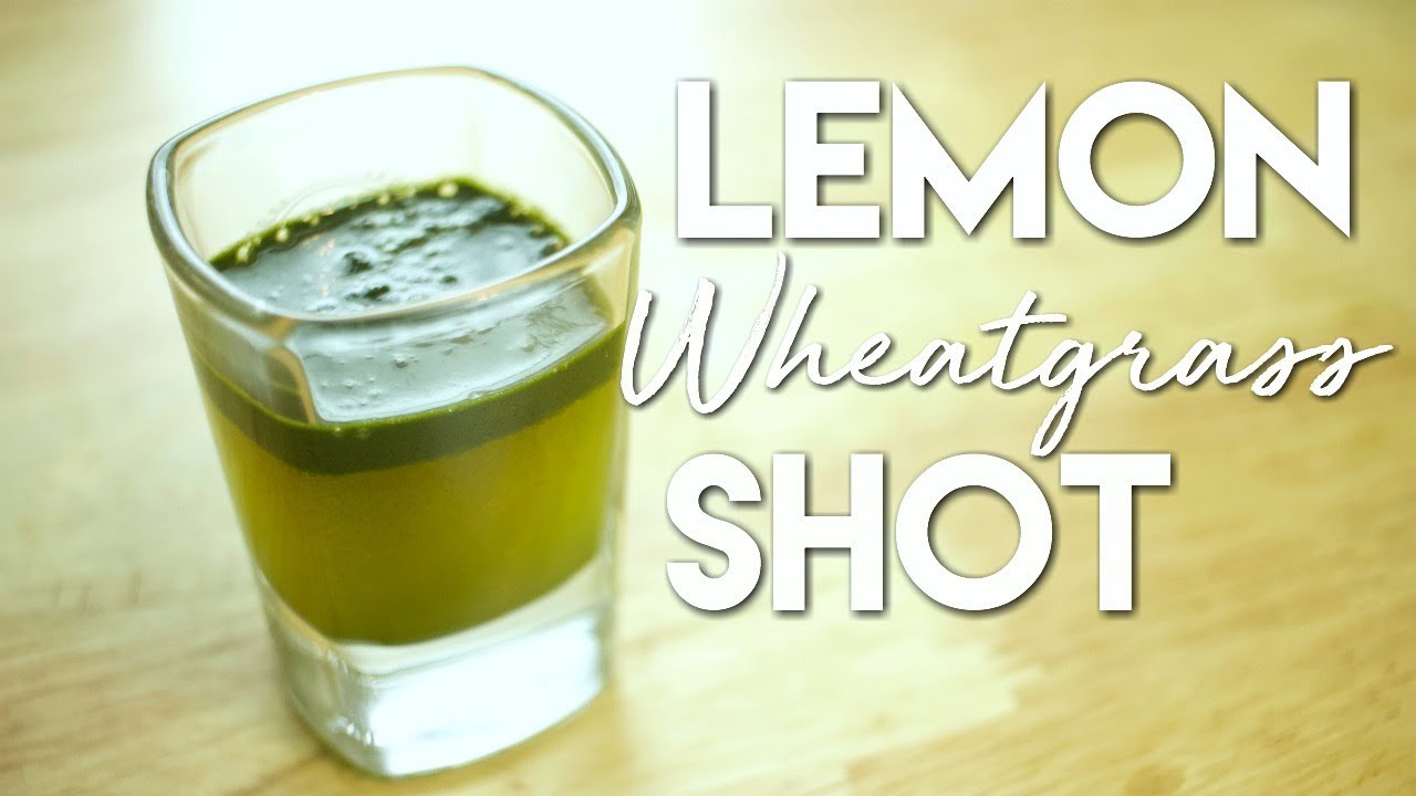 Lemon Wheatgrass Shot Recipe YouTube