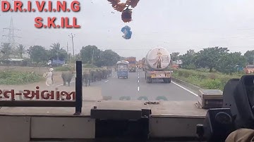 HighSpeed Bus Driving Video|GSRTC bus|Skill Driver|Gujarat HIGHWAY|Highspeed Cruising