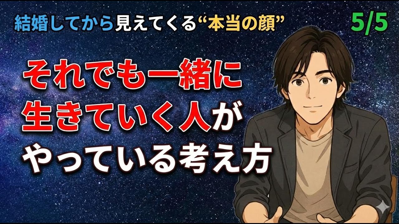 【本当の顔 5/5】それでも一緒に生きていく人がやっている考え方