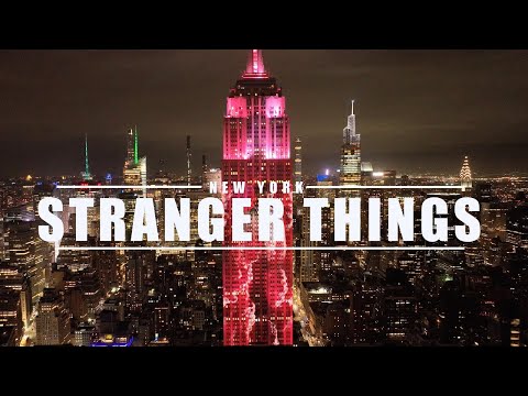 Stranger Things 4 - Empire State Building Light Show