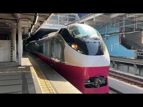 【梅と好文亭】E657系（フレッシュひたち赤塗装）JR常磐線特急ひたち15号いわき行き 品川駅発車