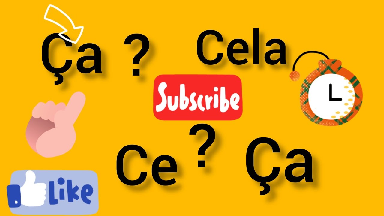 ضمایر خنثی ça/cela/ce در گرامر فرانسه YouTube