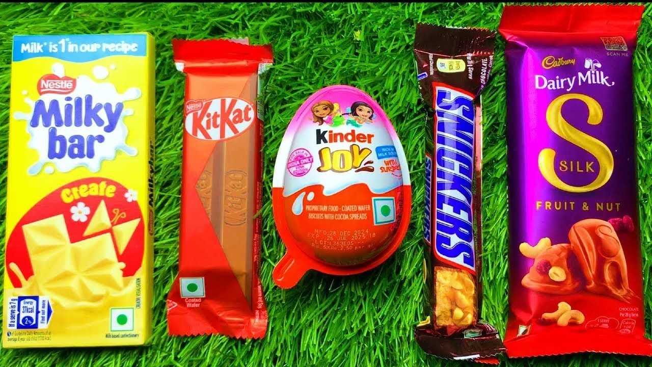 Satisfying Video Asmr Unboxing GIANT Sweets Chocolate and Rainbow Lollipops with Candy Cutting Asmr.