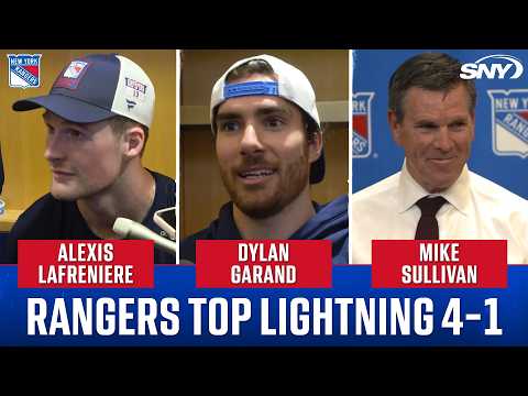 Alexis Lafreniere, Dylan Garand and Mike Sullivan on Rangers' 4-1 win over Lightning