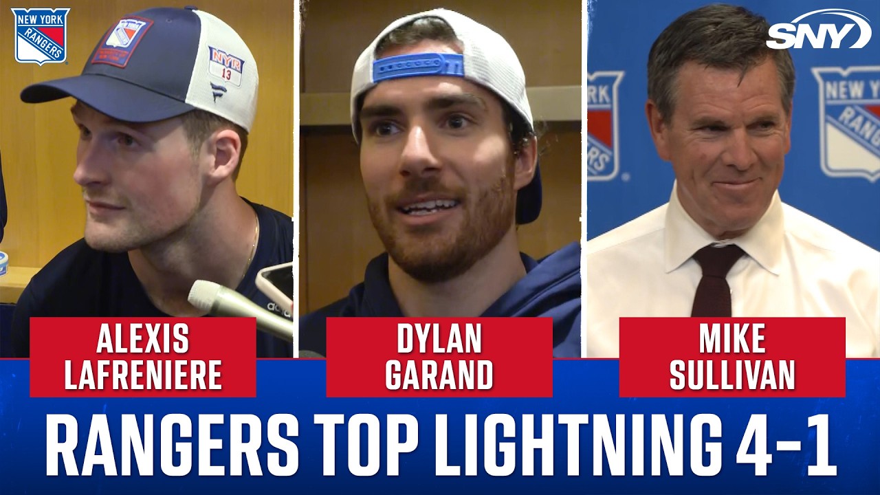 Alexis Lafreniere, Dylan Garand and Mike Sullivan on Rangers' 4-1 win over Lightning