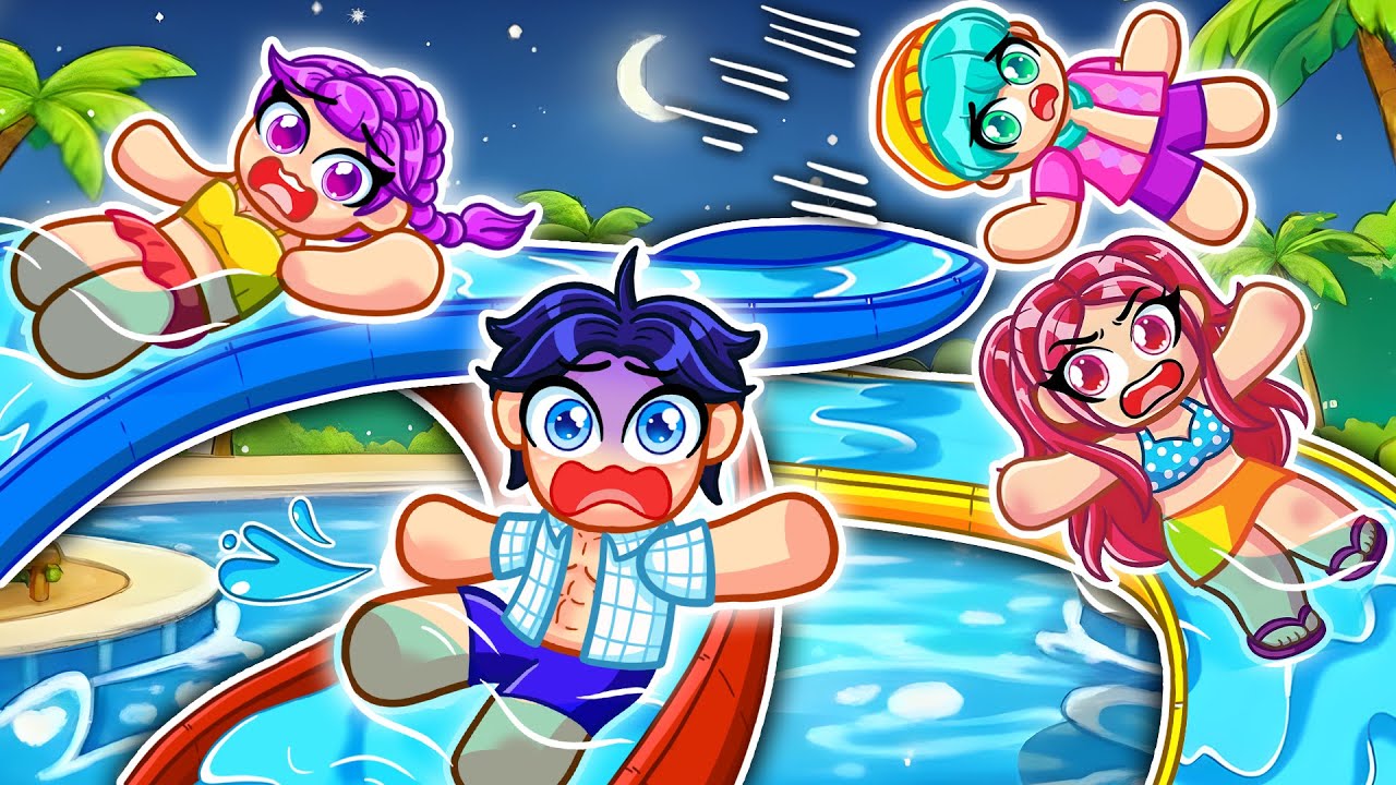 archive リュウイチロウ シマザキ オム ポケット　ギミック　ベスト Our OCTUPLETS SNUCK INTO a WATERPARK OVERNIGHT in Roblox! | Kpop