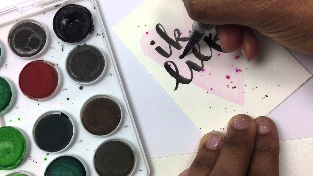 Ik schrijf met Penseel: ik lief jou; Pentel waterbrush ジョアンジルベルト 映画