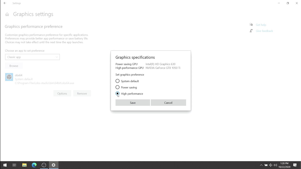OBS fix - Display Capture not working! - Windows10