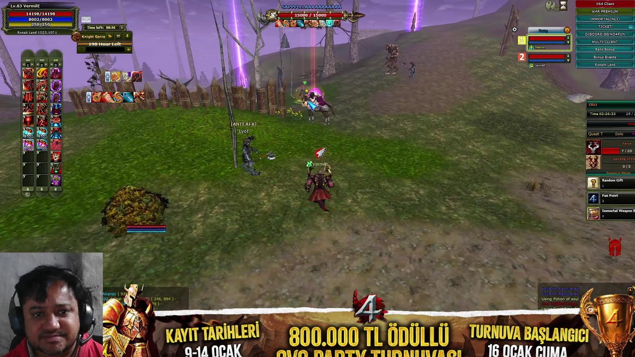 KO4FUN LIVE | MOB CR /PK - FARM | immortal #KO4FUN #knightonline - YouTube