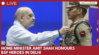 Union Home Minister Amit Shah attends BSF Investiture Ceremony in New Delhi