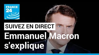 REPLAY : Emmanuel Macron s'explique sur la réforme des retraites • FRANCE 24