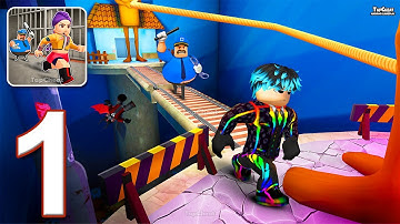 Obby Challenge: Prison Run - Gameplay Walkthrough Part 1 - 456 Prison Escape Challenge (Android, iOS