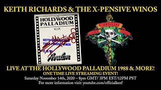 Keith Richards &amp; The X-Pensive Winos – Live at the Hollywood Palladium 1988