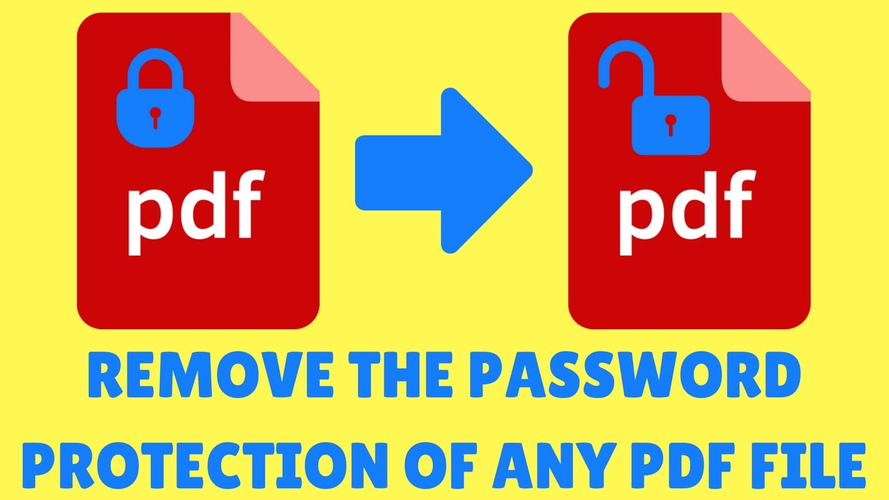 remove password from pdf free