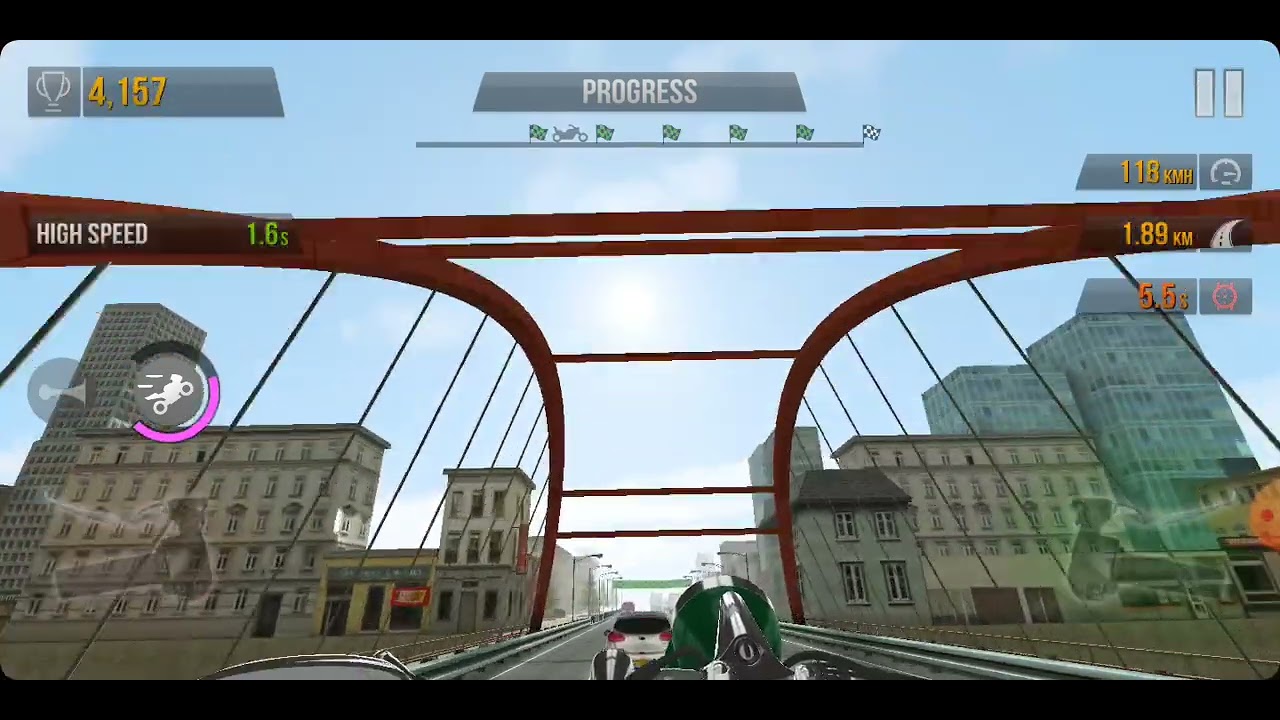 Riding Bullet Bike in TRAFFIC RIDER