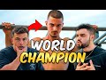 We got challenged by the world champion  daniel hristov