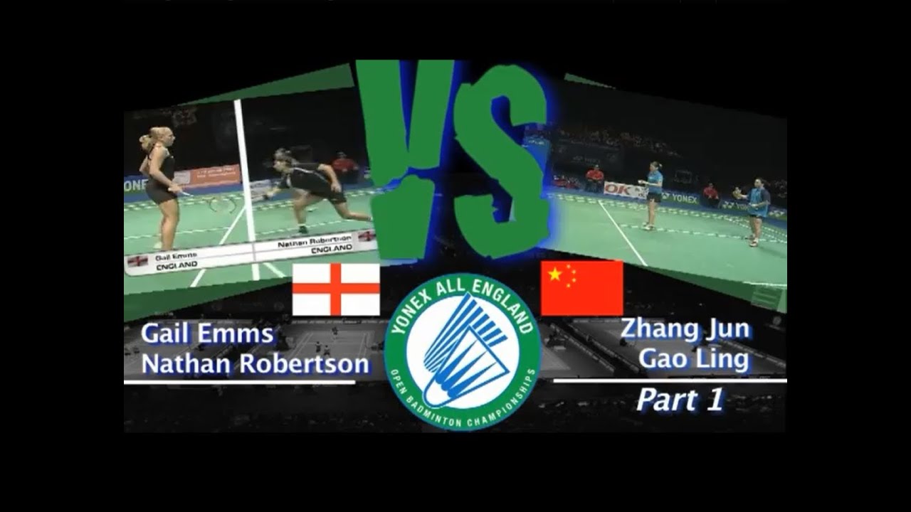 ⁣All England Zhang Jun and Gao Ling vs Nathan Robertson and Gail Emms Part 1