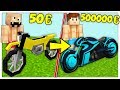 MOTO DA 50 EURO CONTRO MOTO DA 500000 EURO! - Minecraft ITA