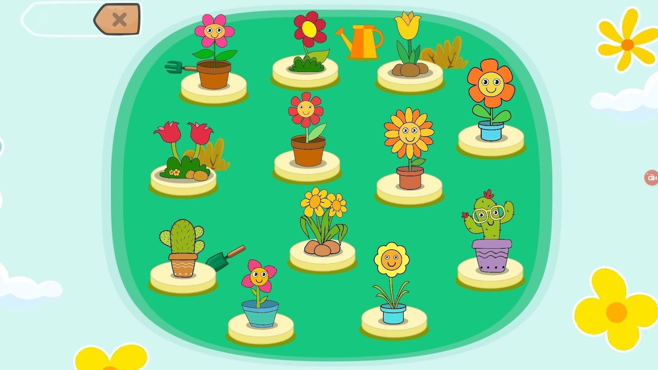 Puzzle adventure for toddlers Happy Flower puzzle games for