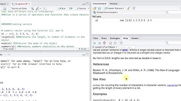 RStudio Introduction to Vectors