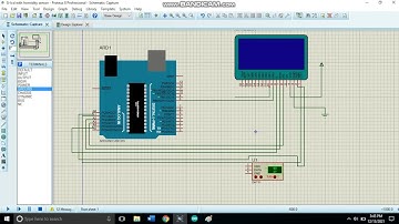 How to Simulate DHT11 Sensor with G-LCD in Proteus?
