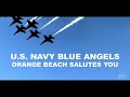 Orange Beach salutes U.S. Navy Blue Angels&#39; last flight of Legacy Hornets on November 4, 2020