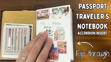 ⋆✮ busan travel journal flip-through - travelers notebook passport insert ✮⋆