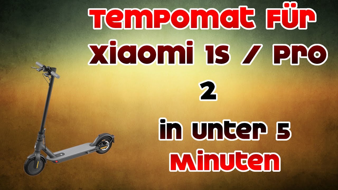 Escooter Tempomat aktivieren | DE Firmware auf Eu patchen - YouTube