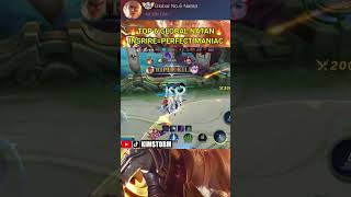 TOP 6 GLOBAL NATAN BEST BUILD 2023 PERFECT MANIAC | KIMSTORM | #Shorts #tiktok #MlbbShorts #reels