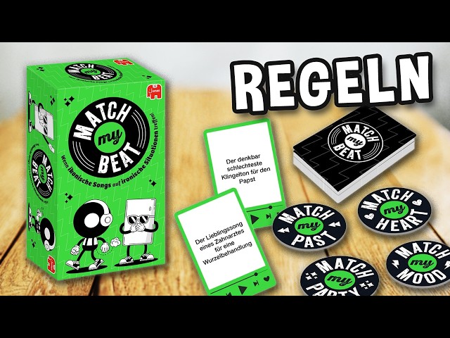 MATCH MY BEAT (Ikonische Songs, ironische Situationen) Spielregeln TV (Spielanleitung) JUMBO Hitster