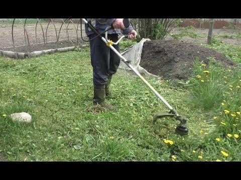 HUTER GGT-800S Заводим и косим 2018/HUTER GGT-800S Start and cosim 2018.