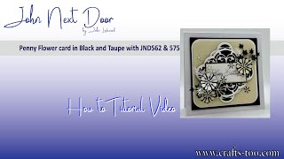 Download Lagu Penny Flower card in Black and Taupe with JND562 \u0026 575 MP3