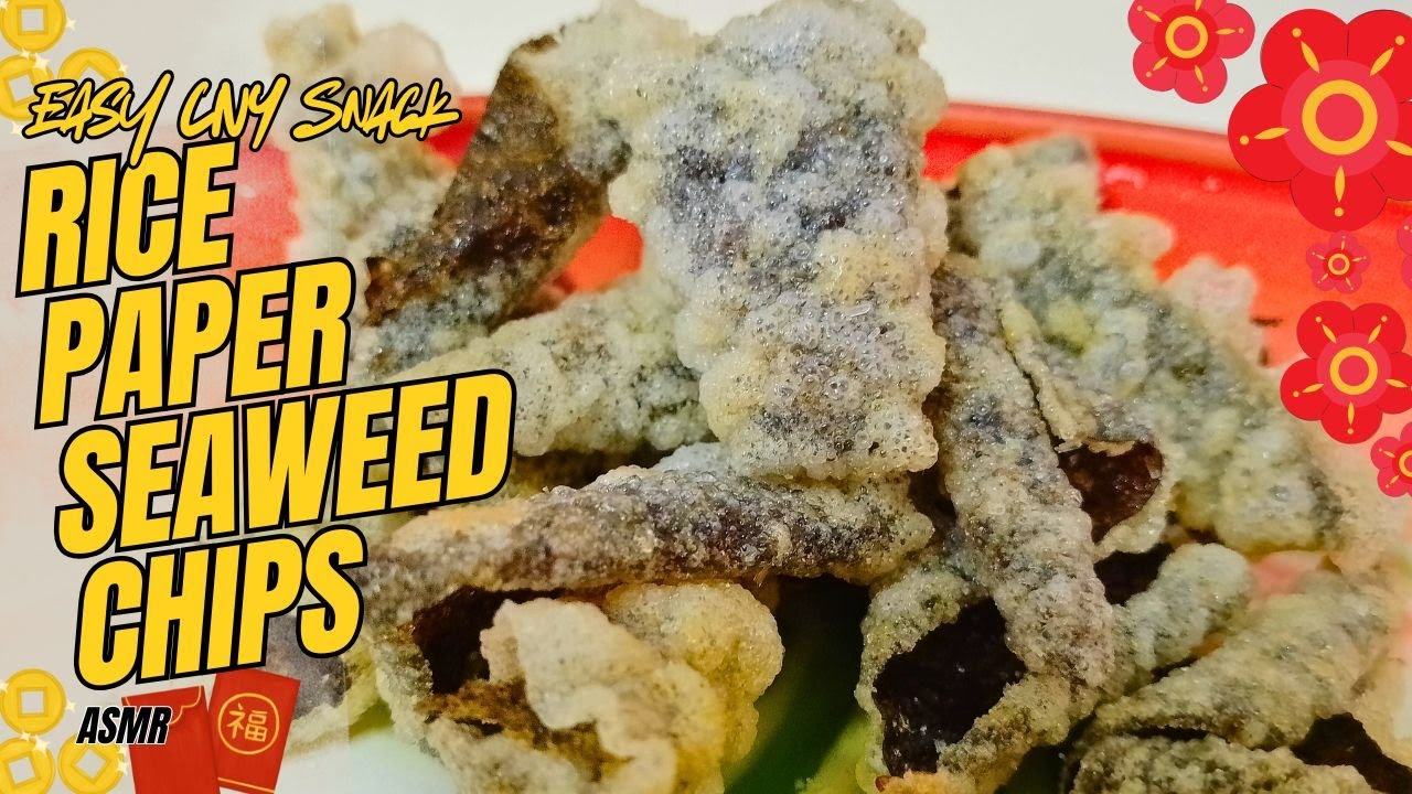 Easy Rice Paper Seaweed Chips (Korean Seaweed Chips aka Gim Bugak)