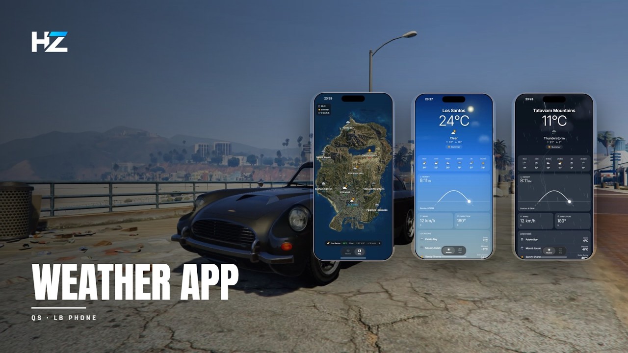 [FREE] Script Fivem Native Weather Apps for LB Phone & QS Smartphone ...